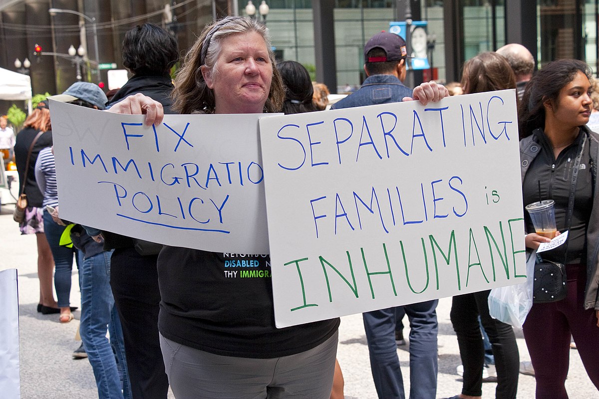 Protestor Against Immigrant Family Detention