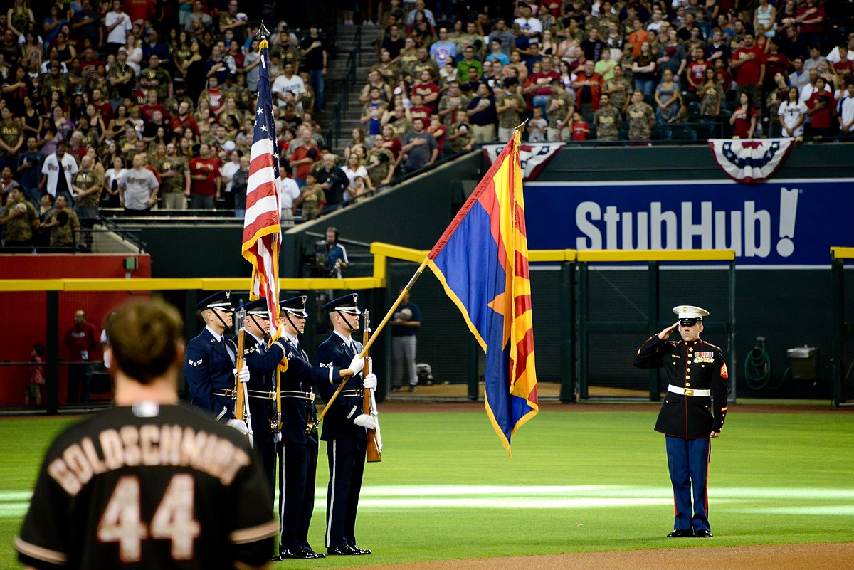 Marine Recognized at MLB Game on Memorial Day